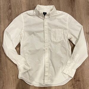J. Crew White Casual Button Down Shirt